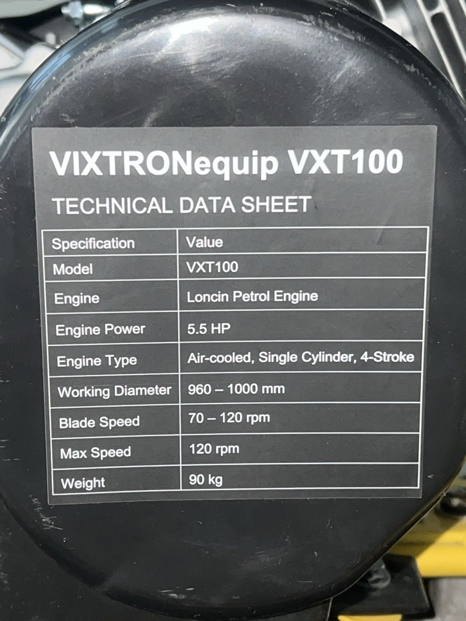 VXT100  Power Trowel Machine